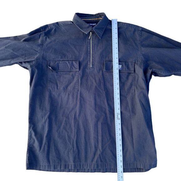 Polo Sport Ralph Lauren Mogul Vintage 1/4 Zip Pullover Shirt Navy Blue Men's L - Picture 4 of 6